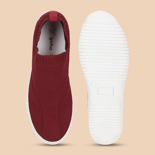 Image of YOHO Men's Freestep Spacious And Casual Slip On Shoes | Comfortable For Long Hours Of Walking | Outperforms Memory Foam | Arch Support Insole