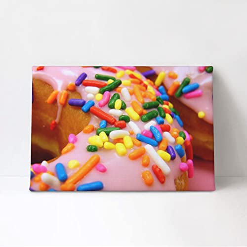 Impression sur toile donuts œuvre murale étanche pour salle de bain