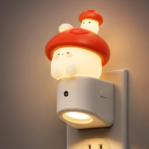 Image of L LOHAS LED Night Light for Kids,Mushroom Night Light,Color Changing