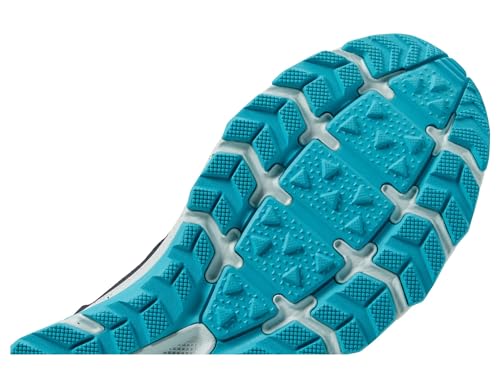 Skechers GO Run Trail Altitude 2.0 Ravine pour Femme, Garniture Aqua en Cuir Noir, 40 EU