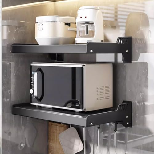 Étagère rangement micro-ondes murale pour désencombrer la cuisine - 8