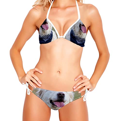 Bikini imprimé floral rose moderne galbant et confortable pour femme