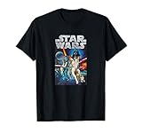 18STRW00159A-001 Star Wars Vintage Cast Poster Camiseta