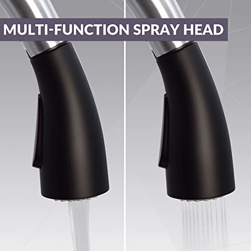 Westbrass KA03A-6220 Torneira de cozinha com controle de sensor de movimento sem toque duplo com cab