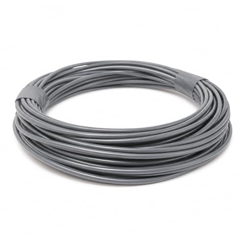 Image of Dun-Bri 0.75mm² Single Core Thin Wall Automotive Cable, Grey, 10m, Stranded Copper PVC Wire for 12V/24V Vehicle Wiring