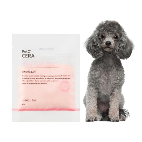 PetO’Cera Rosé Salt Bath for Dogs, Himalayan Pink Salt, Soothes Dry, Itchy Skin, Removes Debris, Conditions Coat, Anti-Lick Paw Soak, Hypoallergenic, Tear-Free, No-Rinse Dog Spa, Dog Grooming, 3.15 oz
