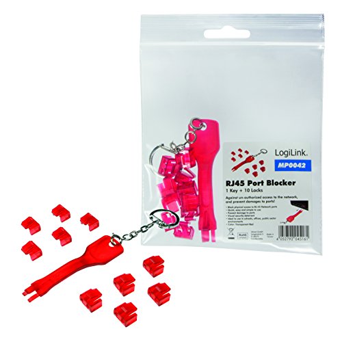 Logilink RJ45 verrous rouges pour sécuriser la box maison