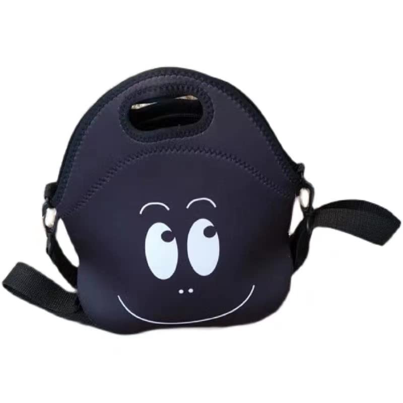 Sac à déjeuner anti-fuite léger et isotherme pour le biberon de bébé Bear noir