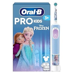 Oral-B Pro Kids Electric Toothbrush, 1 Handle Featuring Frozen, 1 Toothbrush Head, Designed By Braun, For Ages 3+