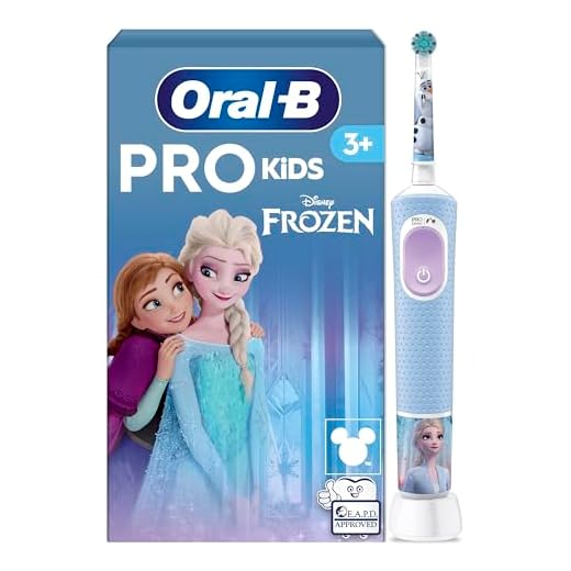 Oral-B Pro Kids Cepillo De Dientes Eléctrico, 1 Mango De Frozen, 1 Cabezal, Diseñado Por Braun, Apto Para Niños Mayores De 3 Años
