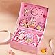 UCLEVER 200g Raffia Füllmaterial Geschenk Hamper Shred Geschreddertes Papier Geschenk Füllung für Party Hamper Füllung und Geschenkverpackung für Geschenkbox Dekorations (pink)