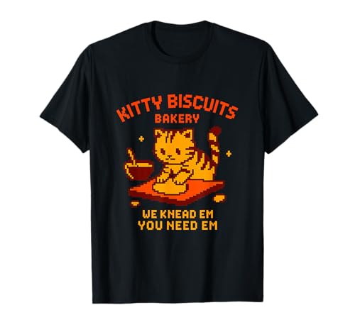 Galletas de gatito Panadería Amante de los Gatos Hornear Amasar Em Diversión Camiseta