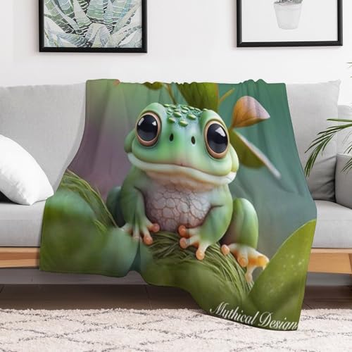 Couverture grenouille douillette, le plaid cadeau idéal pour petits et grands - 3