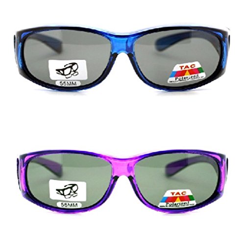 2 Extra Small Polarized Fit Over Sunglasses Wear Over Eyeglasses