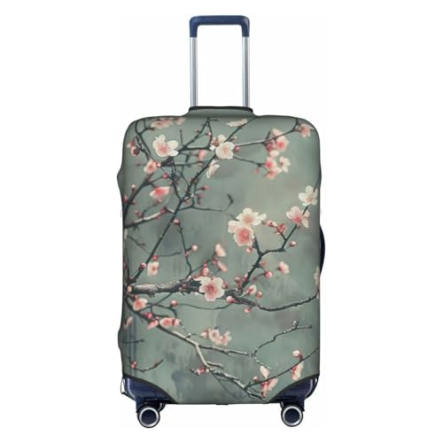 YKJJFVZ Japanese Cherry Flowers Print Suitcase Protector For Travel,Stylish And Protective Bag Covers For Luggage, White, X-Large