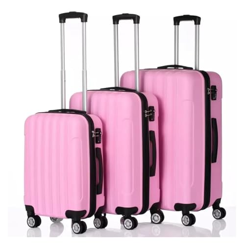 3pcs Luggage Set Travel Trolley Hard Shell Suitcase Wheels TSA Lock 20" 24" 28"(R)3