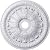Ekena Millwork CM27TO Tomango Egg & Dart Ceiling Medallion, 27 7/8"OD x 3 7/8"ID x 2 1/2"P, Factory Primed