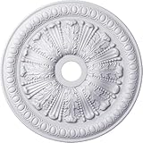 Ekena Millwork CM27TO 27 7/8-Inch OD x 3 7/8-Inch ID x 2 1/2-Inch P Tomango Egg and Dart Ceiling Medallion