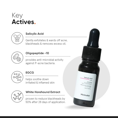 Image of Minimalist B5 Moisturizer 50g + Salicylic Acid 2% Serum 10ml | Hydration & Oil Control Skincare Duo for Acne, Blackhead Reduction & Clear, Balanced Skin