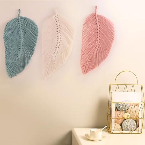 Worparsen Handcrafted Woven Feather Tapestry Cover