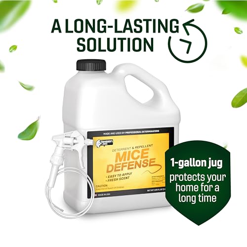 Exterminators Choice Mouse Defense Spray - 1 Gallon (128 fl oz) - Peppermint Scent - Indoor & Outdoor Use: Lawn, Garden, Attic, Garage - Safe for Kids & Pets - Thumbnail 5