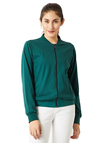 Image of Miss Chase Women's Cotton Full Sleeves Regular Fit Bomber Jacket | 2 Colors