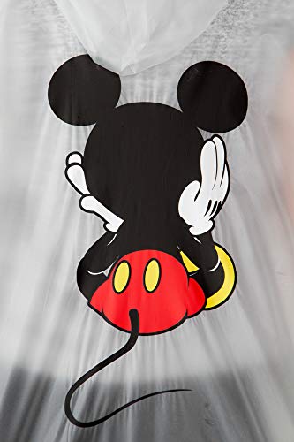 Disney Mickey Mouse Rain Poncho Hoodie Print Unisex Adult (Mickey Front & Back) #TOP6
