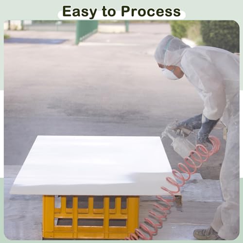 Image of Pangda 4 Pcs White Hdpe Plastic Sheet, 1 /4 inch Thick, Size 24 inch x 12 inch, Waterproof High Density Polyethylene Board Flexible Hdpe Sheet Polyethylene Sheet Hdpe Board for Displays Modeling DIY Projects