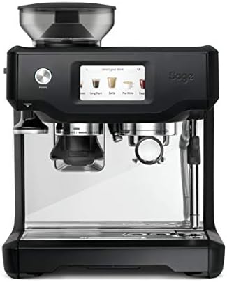 Sage Barista Touch Espresso Machine - Espresso and Coffee Maker, Bean to Cup Coffee Machine, SES880BTR, Black Truffle