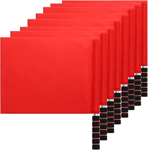 Volleyball Flags Line Judge: 8PCS Referee Flags Volleyball Lightweight Referee Equipment for Volleyball Track and Field Red