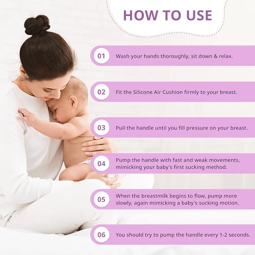 Image of Pigeon Manual Breast Pump with PP Bottle 200 ml | One-Hand Adjustable Pumping System | Less Fuss, Less Hassle | BPA & BPS Safe Materials
