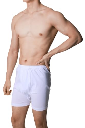 Men's Cotton Underpants Boxer Brief 5-Pack(WHITE)2