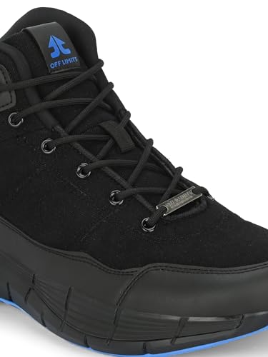 Image of OFF LIMITS S.W.A.T. Basketball Shoes for Men | High-Top Canvas-Synthetic Design with Phylon /TPR Sole, Die-Cut EVA Comfort & Lace-Up Fit for Court Practice, Training & Game Time