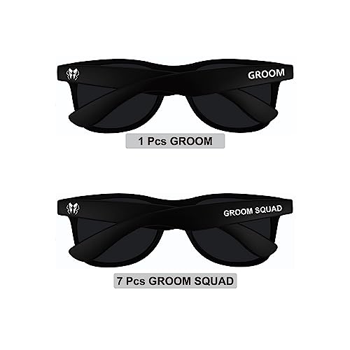 Image of Groomsmen Sunglasses for Men - Wedding Sunglasses for Groomsman Proposal Gifts, Bachelor Party Favors