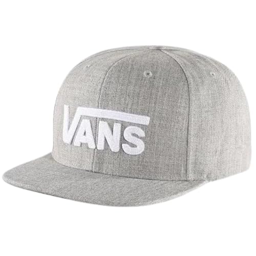 Vans Drop V Logo Snapback, Cement Heather, One Size