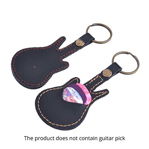 BDBHY Porte-clés en Cuir PU Porte-médiators De Guitare Porte-clés Médiators Sac Étui Accessoires - Les Beatles, Paul McCartney, John Lennon, RIngo Starr, George Harrison BDBHY Porte-clés en Cuir PU Porte-médiators De Guitare Porte-clés Médiators Sac Étui Accessoires – Image 7
