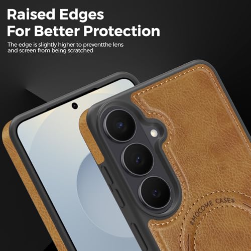 Image of Lunivop for Samsung Galaxy S26 Plus Case PU Leather 6.7 inch Brown
