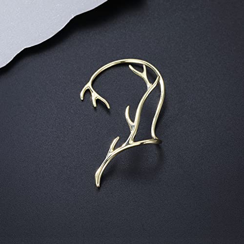 Reffeer Platinum Plated Copper Cartilage Cuff Earring Non Piercing Wraps for Women Clip Ons Earring Climber4