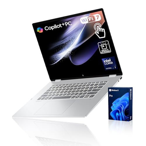 HP OmniBook 7 Flip (Envy Next Updated) 16" 2-in-1 Business Laptop, FHD+ Touchscreen, Ultra 7 258V, Intel Arc 140V, 32GB Onboard RAM, PCONLINE Customized 512GB/1TB/4TB SSD, Backlit KB, Wi-Fi 7, W11 Pro