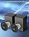 cinnkeyi 2.1 Lautsprecher-System mit Subwoofer Computerlautsprecher mit Subwoofer – PC Lautsprecher 3,5‑mm‑Audioanschluss/Bluet... Stereo Sound für PC, Laptop (Grau)