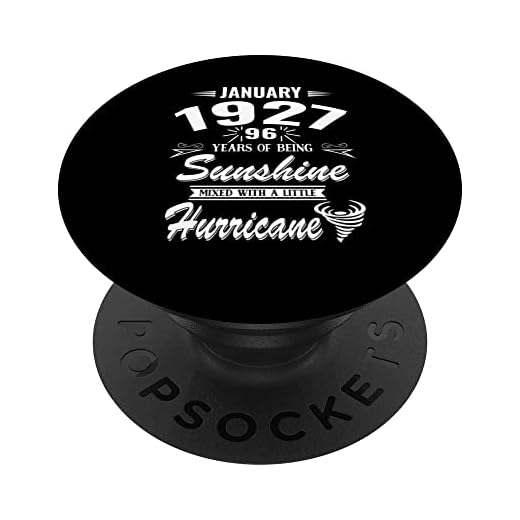 Regalos vintage de enero de 1927, 96 cumpleaños para mujeres y hombres PopSockets PopGrip Intercambiable