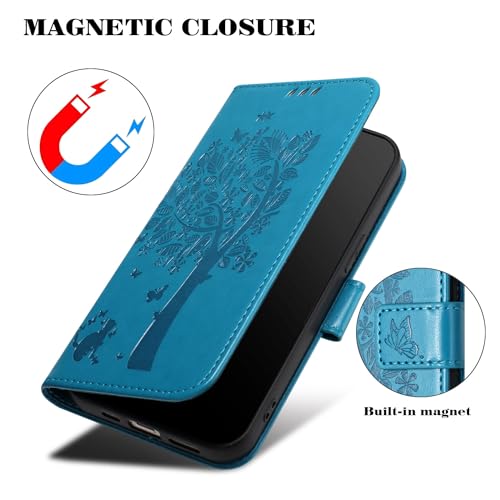 JayModCase Coque pour Huawei Nova Y61, Coque Portefeuille Housse Cuir avec Porte Cartes et béquille Fermeture magnétique Étui pour Huawei Nova Y61 - Bleu – vue 4
