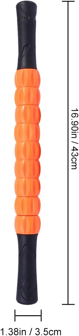 EXCEART Muscle Roller Stick 17-Inch Ergonomic Massage Bar for Deep Tissue Relief and Muscle Relaxation Portable Massage Tool for Back Thighs Calves and Arms - Image 5