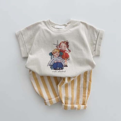 Boys' Cotton Linen Harem Bloomers Pants for Baby Toddler Striped Bloomer Drawstring Elastic Basic Harem Pants Joggers2