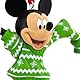 Hallmark Micky Maus und übergroßer Pullover Ornament, Disney Baumschmuck, Disney Hängende Ornament, Weihnachten Hängende Ornament, Geschenke für Weihnachten