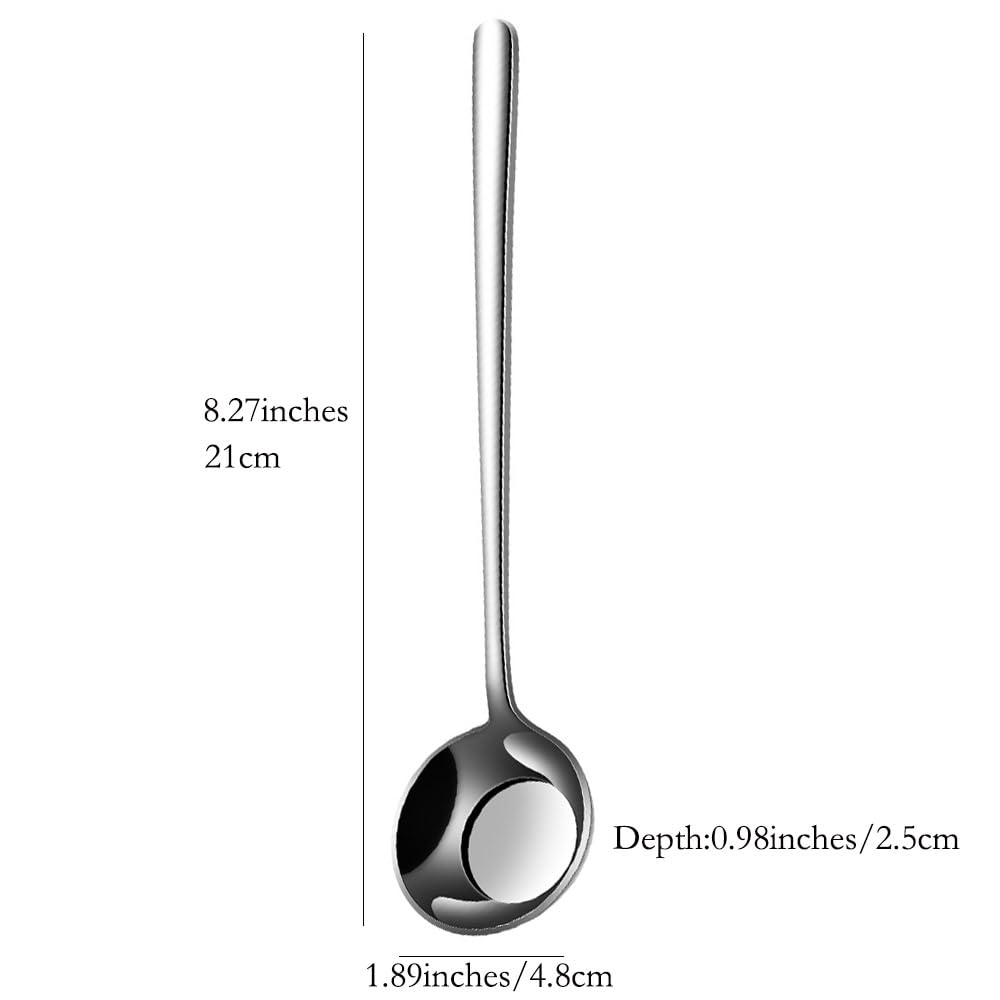 Stainless Steel Gravy Soup Spoon, Large Ramen Spoon Ladles, Deep Ladle,Cooking and Serving Spoons for Kitchen(2Pcs?