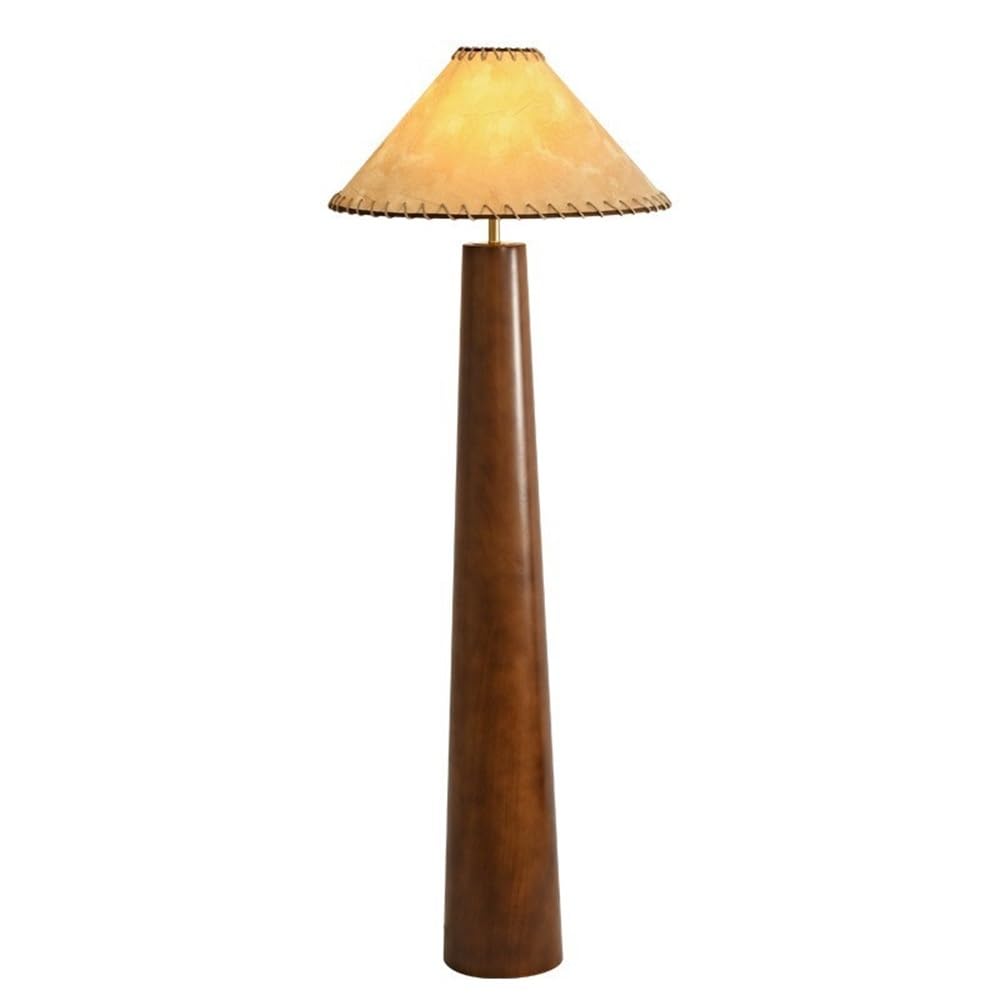 E7v2T9k6 Standard Lamp Floor Lamp Retro Wooden Living Room Bedroom Study Tea Vertical Table Corner
