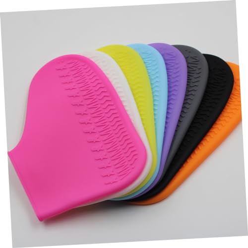 Cubiertas para zapatos impermeables de silicona, unisex, para actividades al aire libre, diseño grueso, para hombres y mujeres, color rosa, talla S miniatura 4