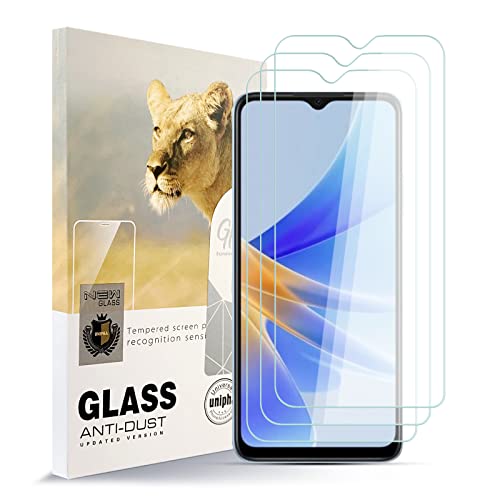 AYSOW Protecteur d'écran en verre trempé pour OPPO A17 Premium en verre trempé de 0.2mm 9H de dureté 2.5D, Anti-rayures, Sans bulles 3 pièces