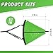 Tandefio 2 Pcs Marine Boat Parachute Sea Anchor Drift Sock for Fishing Boat 250d Nylon Trolling Fishing Drogue for Inflatable Sail Drift Anchor for Kayak Pontoon (32 Inch,Green)